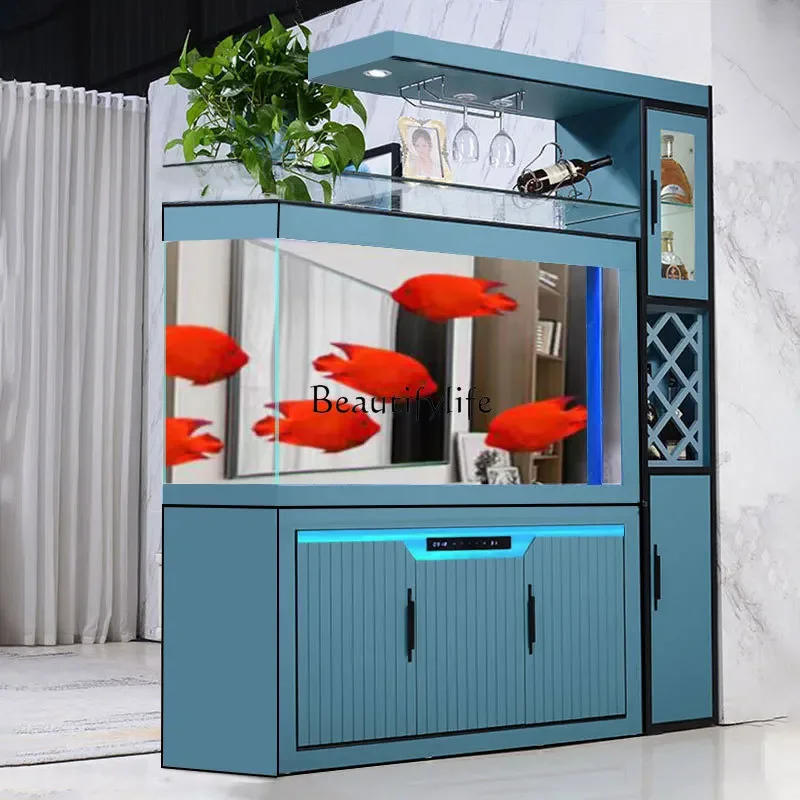 FG-*Household living room screen silent pipeless wine cabinet water-free bottom filter fish tank