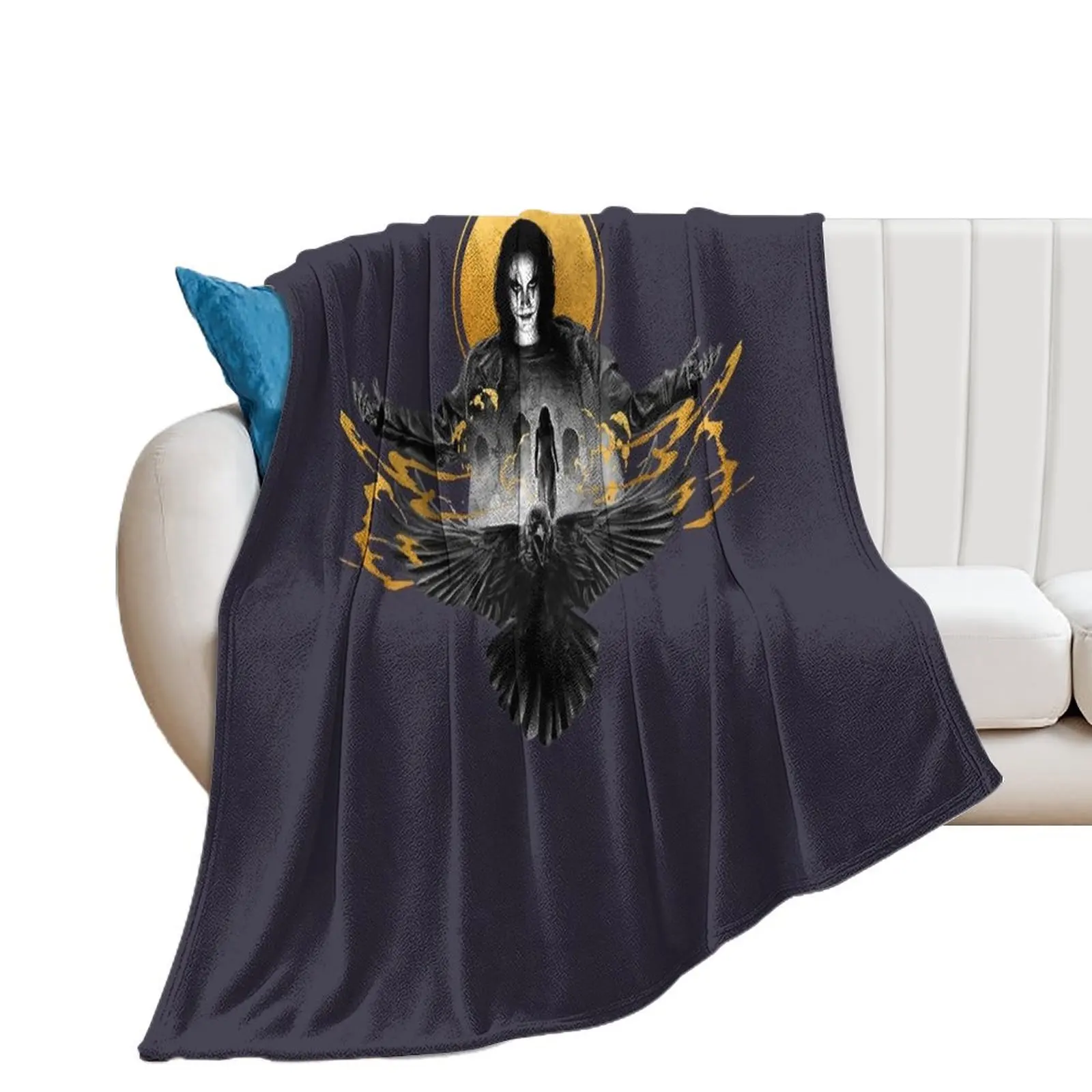 

For Men Women The Crow Brandon Lee Cute Gifts Throw Blanket Moving For Decorative Sofa Shaggy Blankets