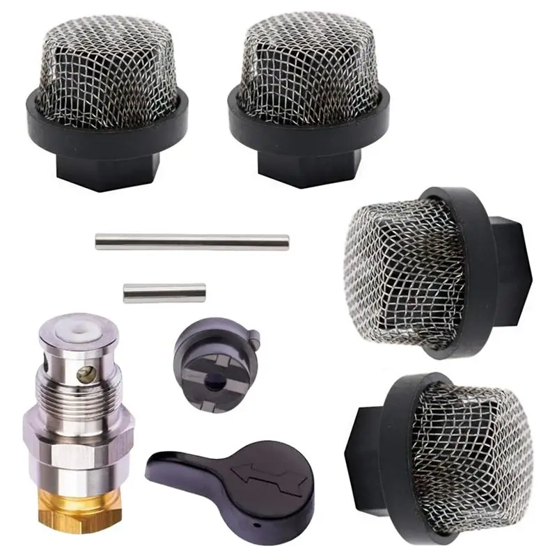 

Высококачественный клапан распылителя Superior AA63 (235014) и сетчатый фильтр для безвоздушных распылителей краски 395, 490, 495, 595, 3400, 390 с входным патрубком 7/8 дюйма UNF (246385)