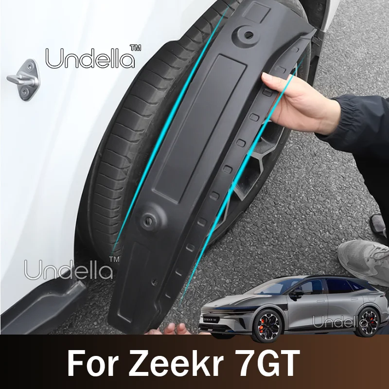 For Zeekr 7GT 2026 2027 Car Mud Guard Rear Fender Antifreeze Mudguards Mudflaps Black Exterior Mudguard Car Accessories
