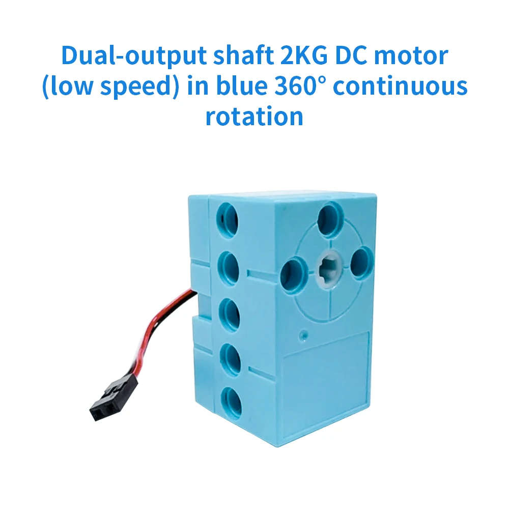 Programmierbarer 2KG 360-Grad-Servo & Motor, kompatibel mit LEGO-Bauprojekten, geeignet für DIY-Teile mit zwei Ausgangswellen