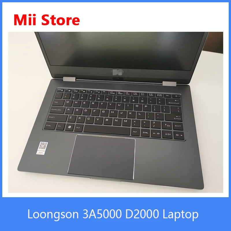 Loongson 3A5000 D2000 laptop Computer With 14 inch Display 8G RAM 256G SSD