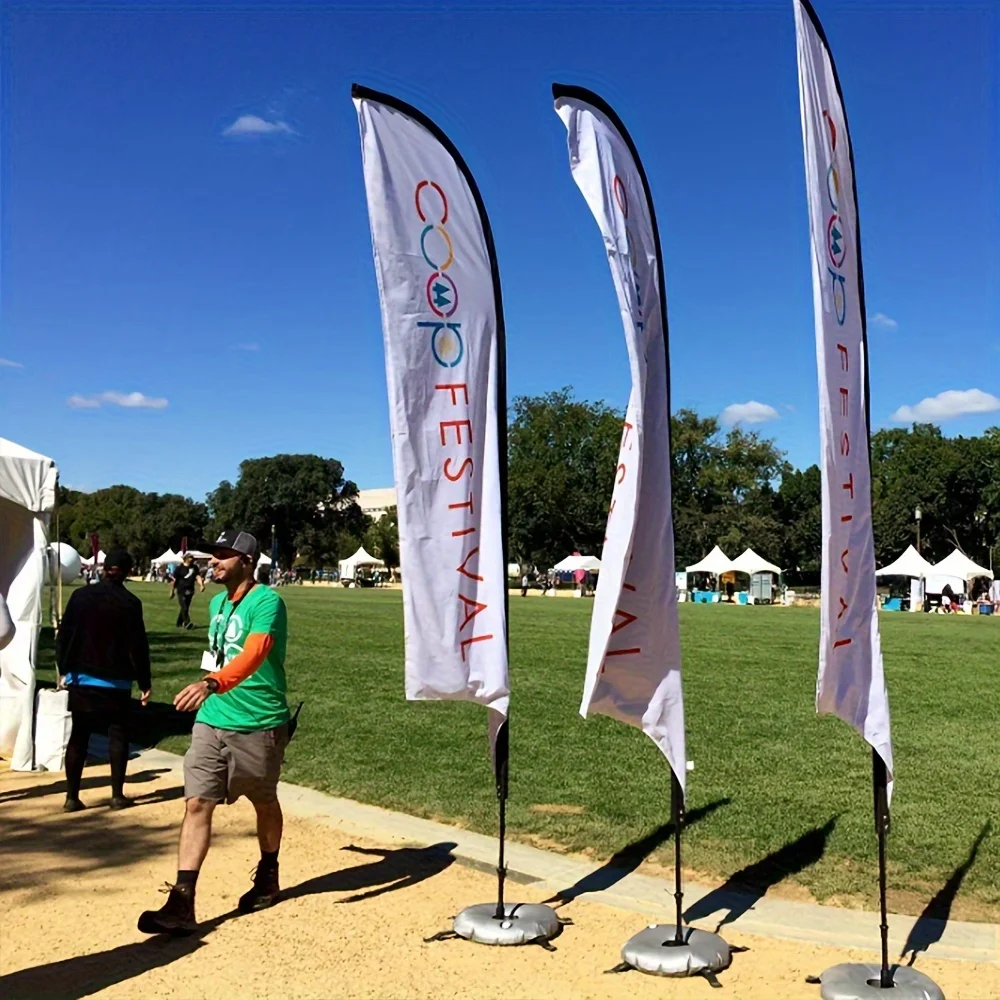 1pc Customizable Feather Flag, Personalized with Your Own Design, Logo & Text, Custom Business Banner, Ideal for Corporate Event