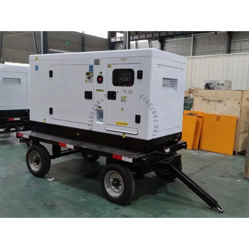 LETON Movable 10kva 20kva 30kva 40kva 40KW 50kva Silent Die sel Power Generator Set for 40 kw Silent Trailer Die sel Generator