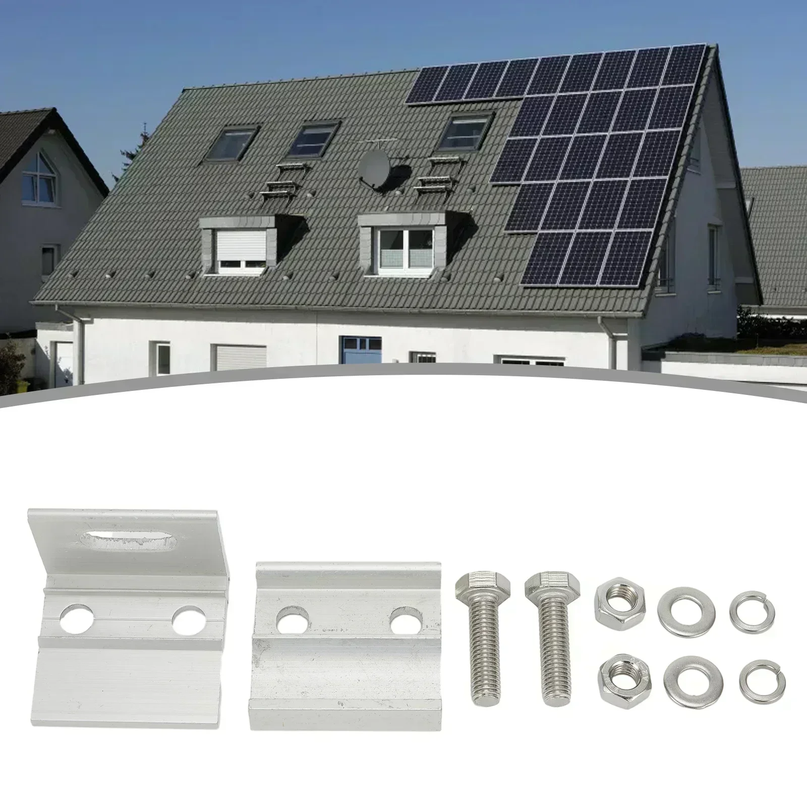 

1Pcs Solar Panel Photovoltaic Bracket PV Panel Roof Standing Seam Clamp Solar Power System Mounting Fixing Clamps