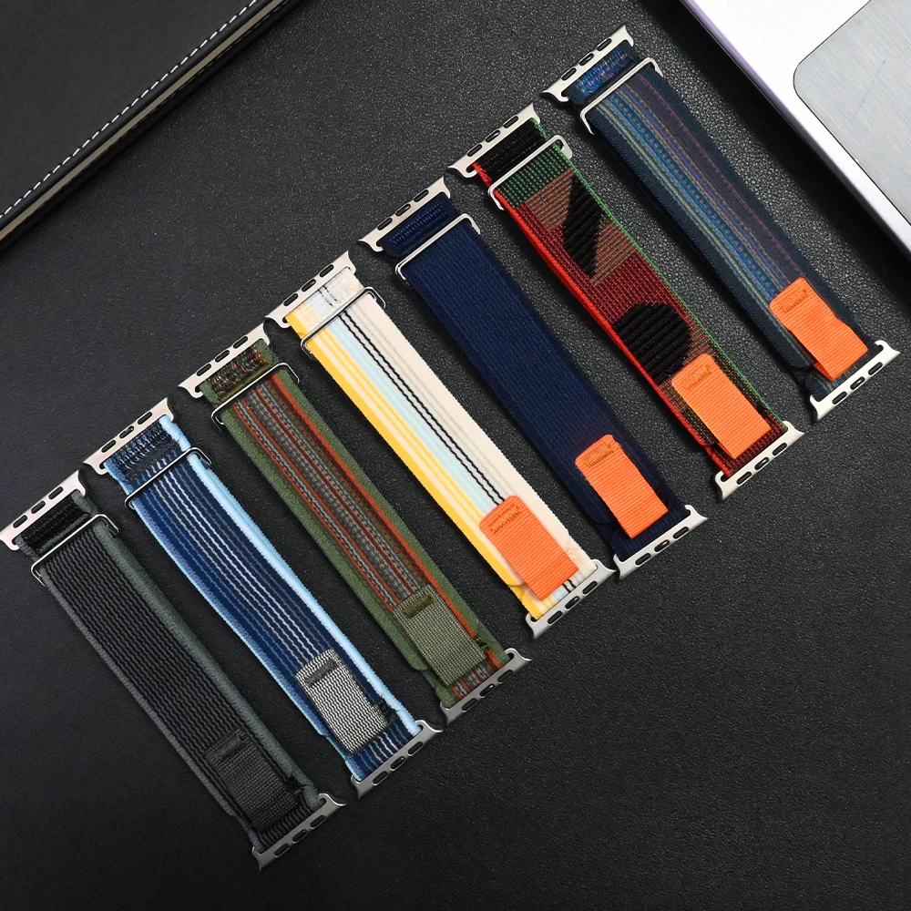 Ремешок Trail Loop для Apple Watch Ultra 2, нейлоновый браслет для IWatch Series 9 8 7 6 5 Se 45 мм 44 мм 40 мм 41 мм 42 мм