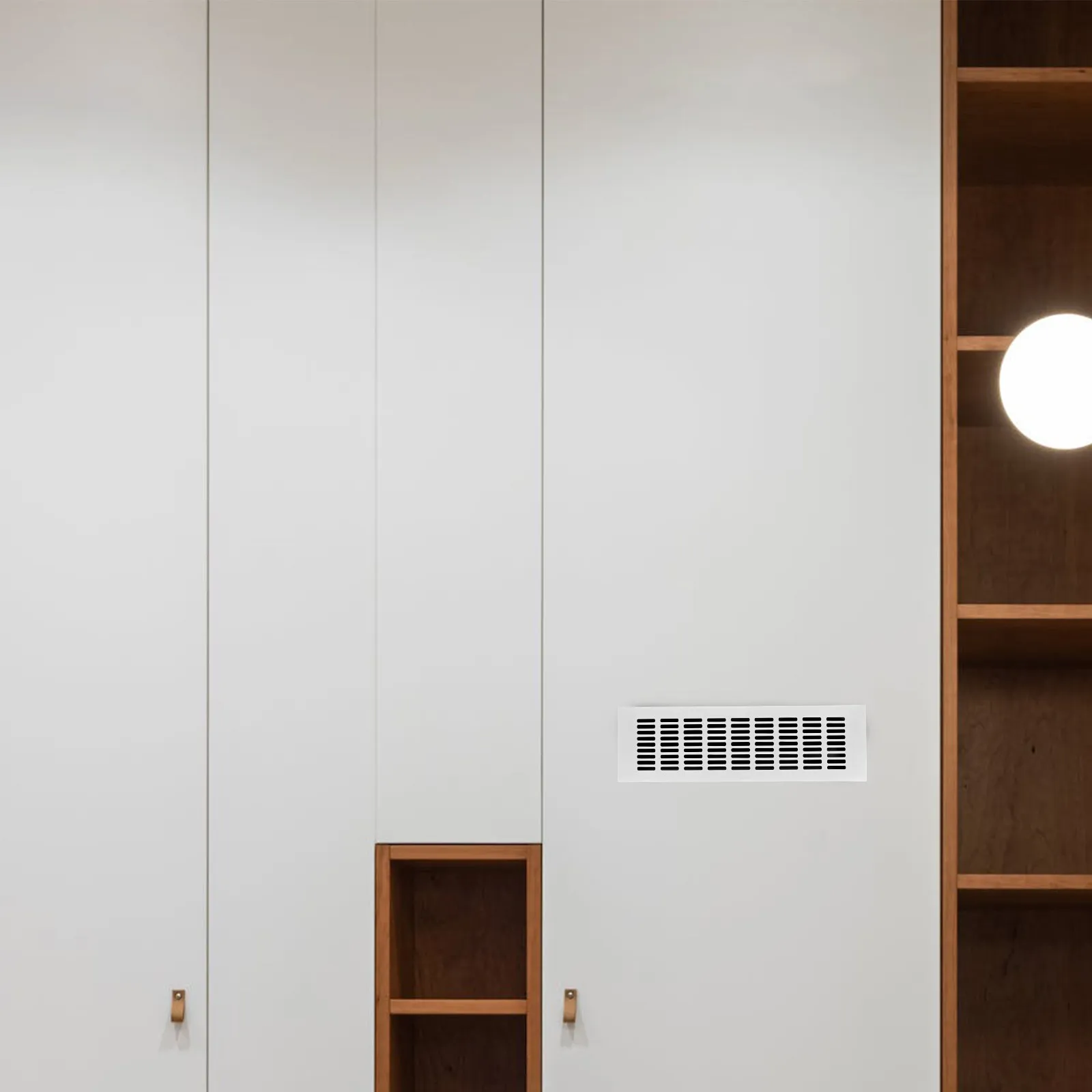 Functional Aluminum Alloy Cabinet Vent Grille Rectangular Ventilation Cover for Storage Furniture Air Circulation Odor