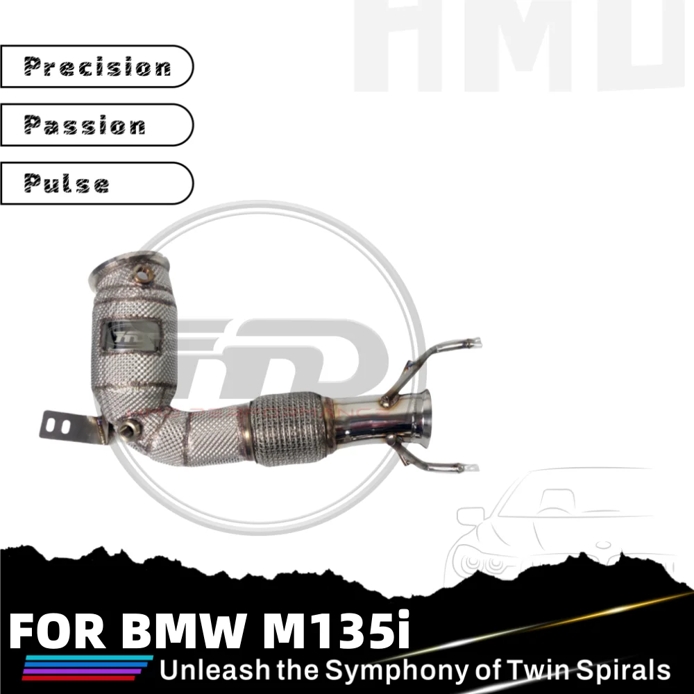

For BMW M135i F40 With Heat Shield Pipes Exhaust Auto Racing System Car Accessories HMD High Flow Exhaust Downpipe