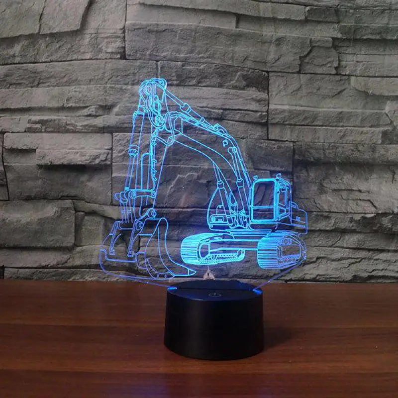 

Cross-border Gift Excavator Modeling Table 3d Lamp Factory Direct Wholesale Led Night Light Usb Led Kids Lamp