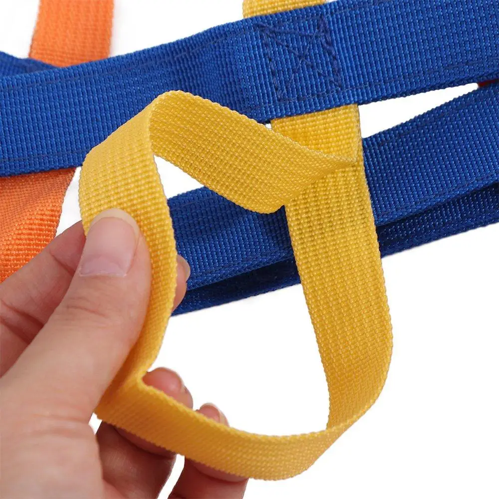 

Многоцветная безопасная прогулочная веревка с красочными ручками, нейлоновая прогулочная веревка для малышей, регулируемая портативная детская страховочная веревка