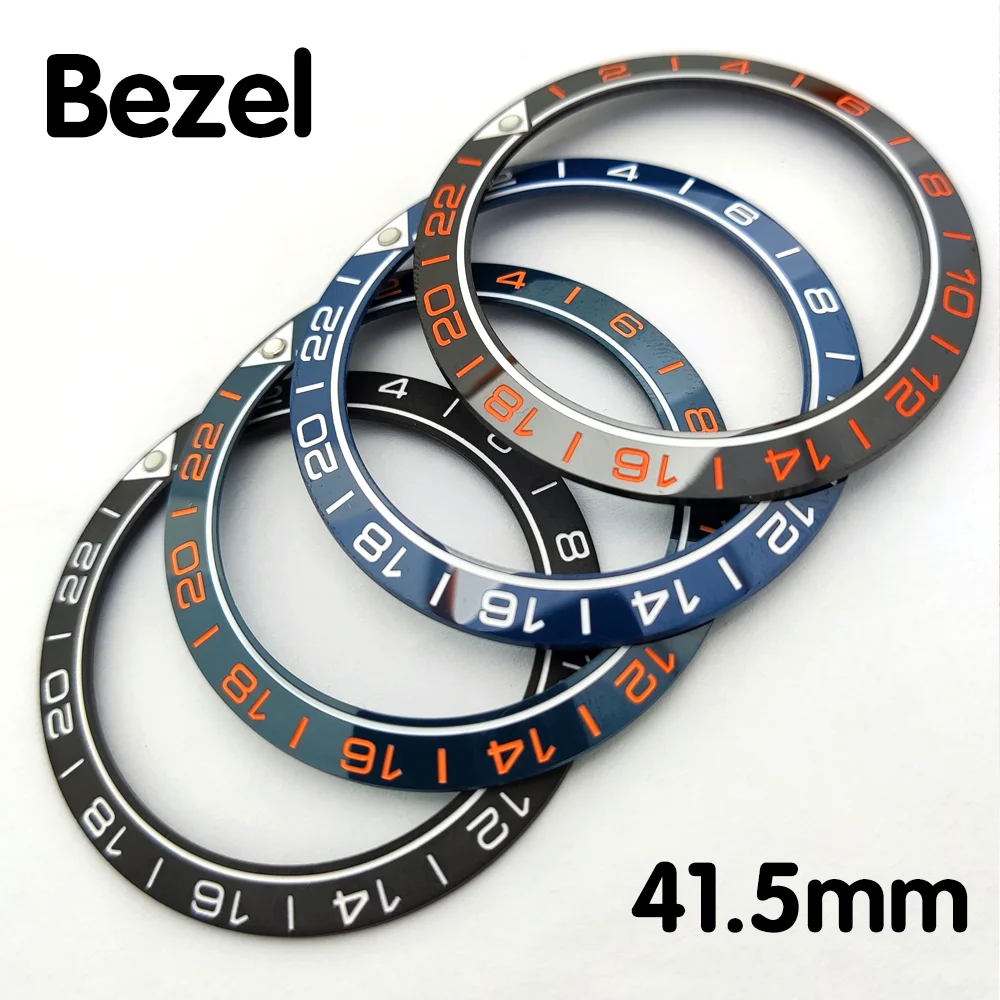 41mm Bezel Sloping Ceramic Bezel Luminous Bezel Fits 43mm Watch Case Parts Replacement Parts High Quality Watch Bezel