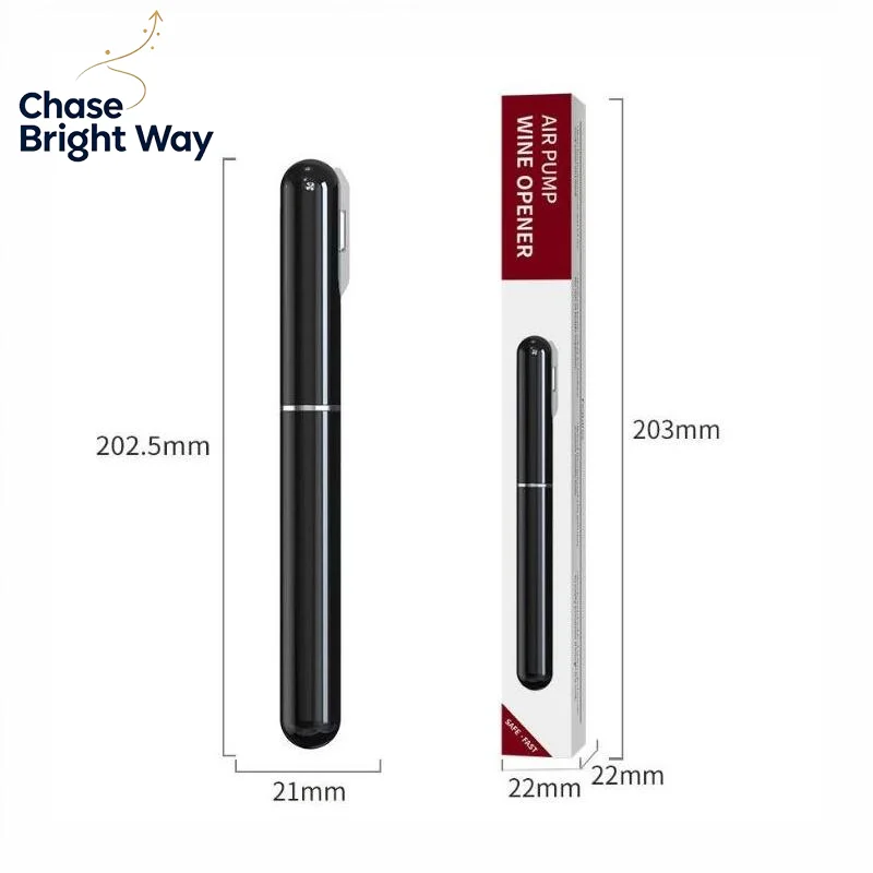 2 In 1 Lightweight Handheld Air Pressure Wine Opener Air Pump Cork Remover Foil Cutter for Outdoor Hiking Use - view 6