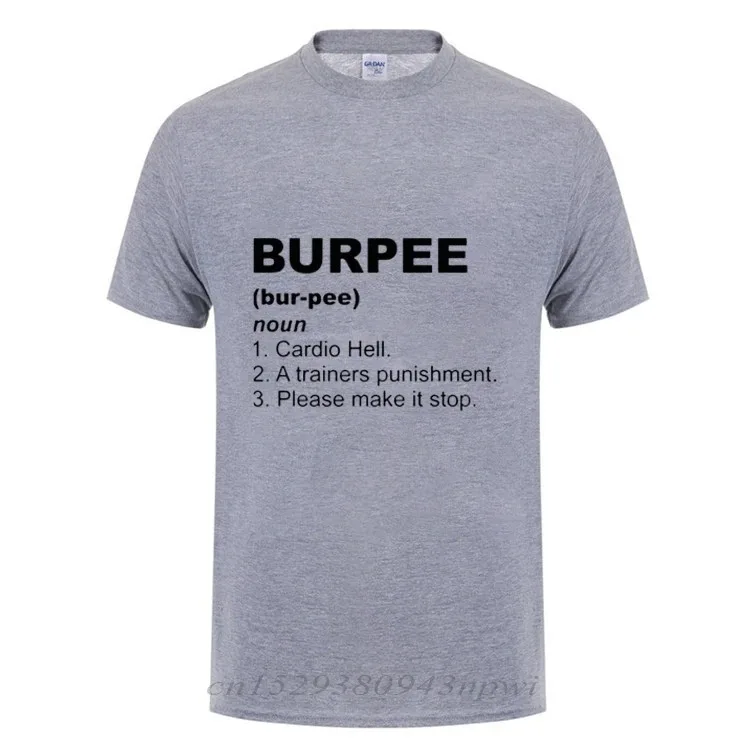 2024 Office Burpee Definition T Shirt Funny Birthday Gift for Men Streetwear Loose Cotton T-Shirt Crossfit Workout Clothing