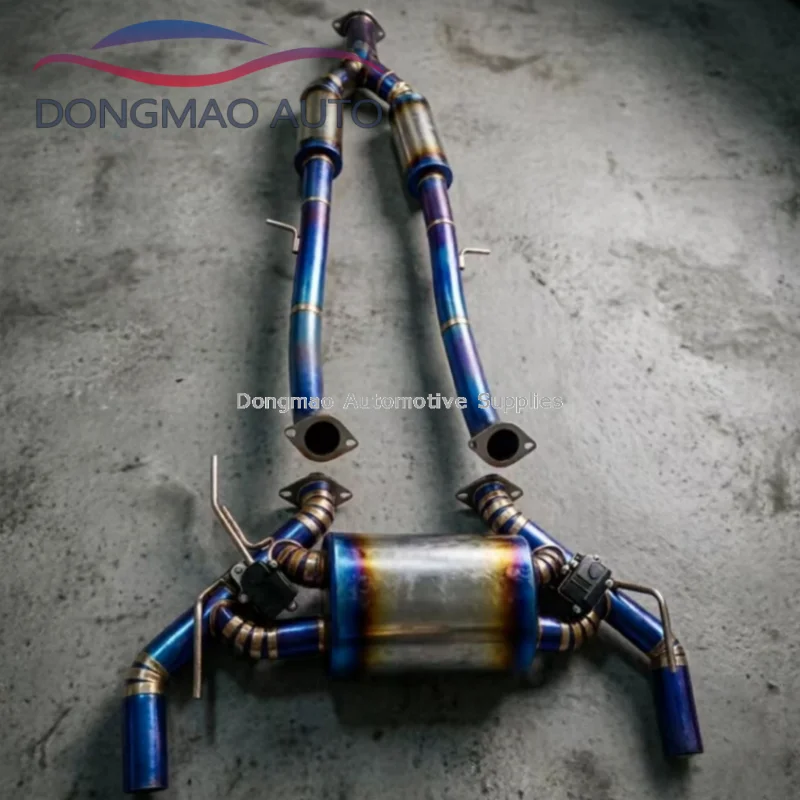 Suitable for Nissan 350Z 370Z 3.5L 2008-2021 titanium alloy material with valve in the tail exhaust system
