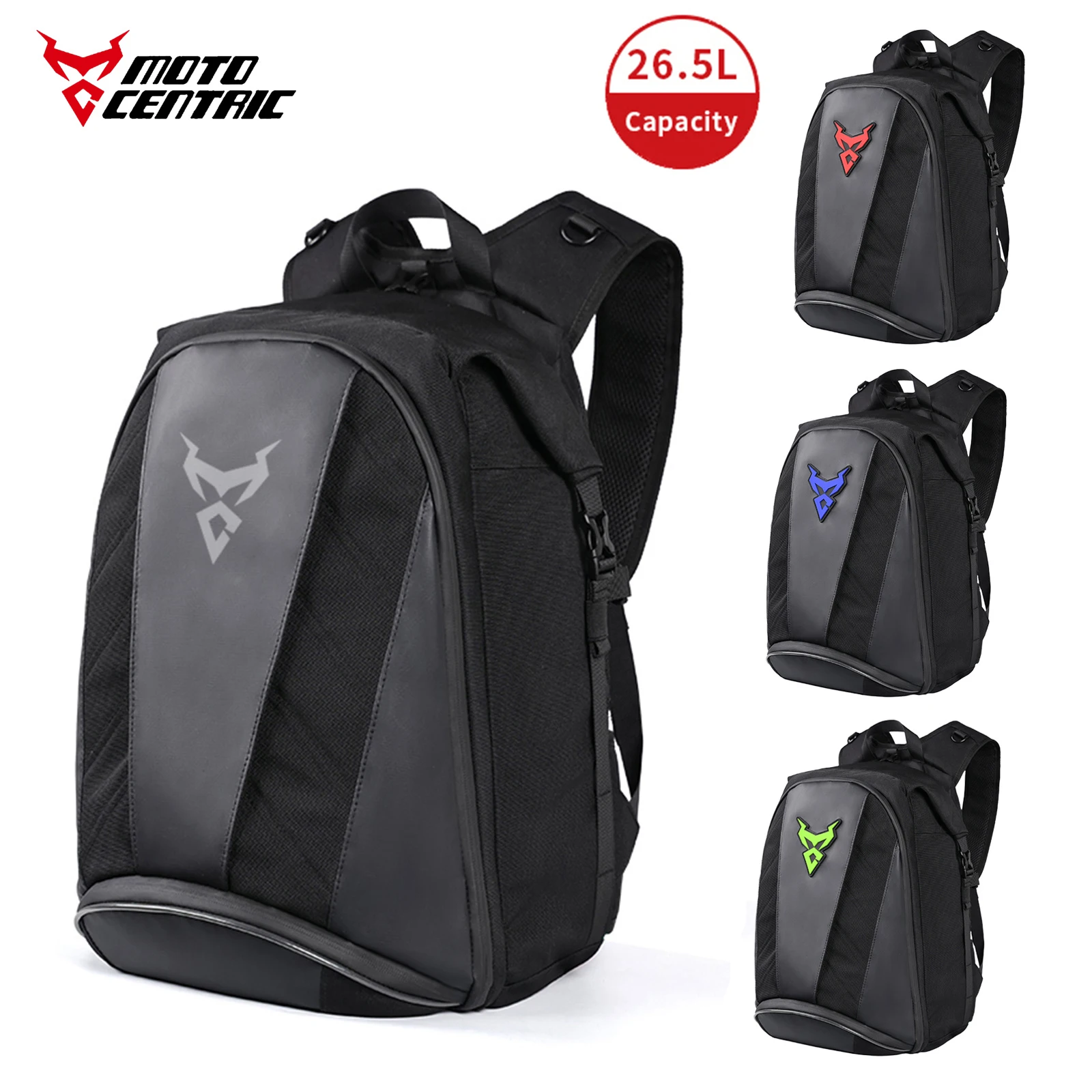 

26,5 л водонепроницаемый мотоциклетный рюкзак с отделением для шлема для мужчин и женщин, большая вместительная сумка для верховой езды, подходит для поездок на работу, спорта на открытом воздухе