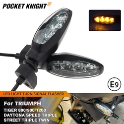 For Triumph Tiger 1200 1050 900 850 800 660 Street Triple Scrambler 900 Motorcycle Front Rear LED Turn signal lamp Blinker light