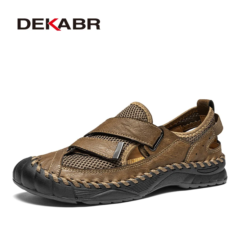 DEKABR Hand-Stitched Shoes Comfortable Cacation Mesh Shoes Fashionable Versatile Men's Shoes