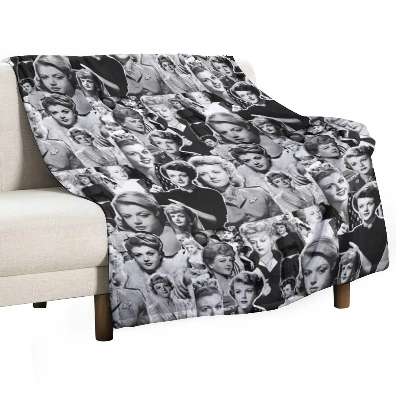 angela lansbury old hollywood icon Throw Blanket Bed covers Sofa Throw Blankets