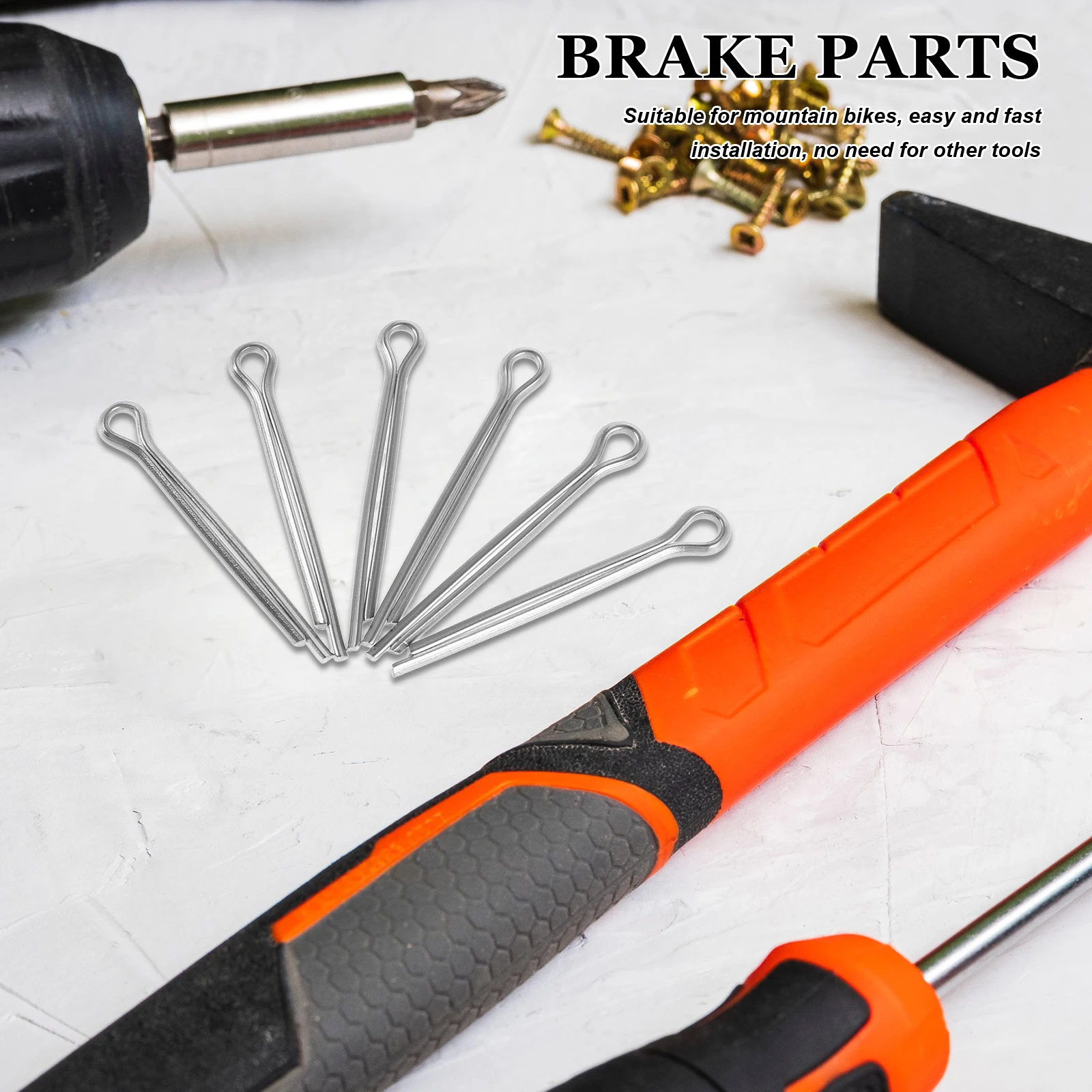 

30pcs Bike Disc Brake Pad Pins Stainless Steel Locking Cotter Spring Replacement Caliper Bolts Parts for Mountain Bikes Cycling