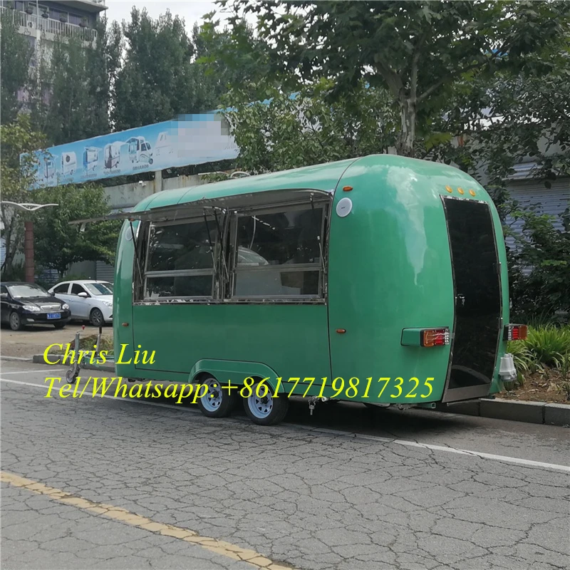Reboque móvel de comida rápida, cachorro-quente, café, bar, bolha, chá, caminhão de comida, quiosque móvel de venda de cozinha