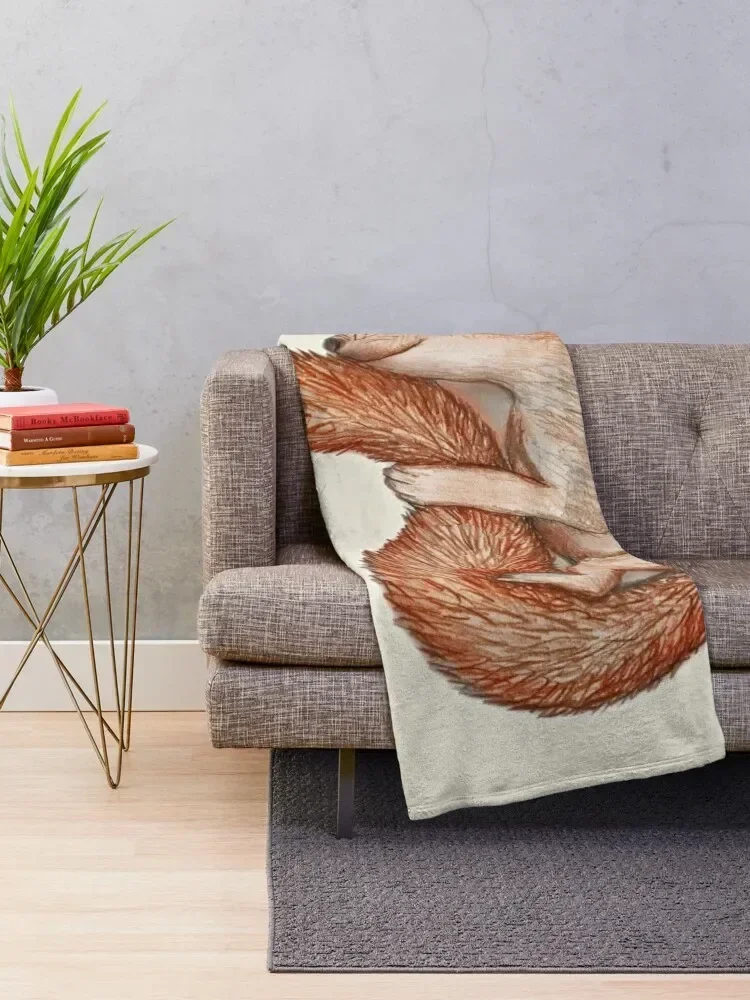 Hibernating squirrel Throw Blanket warm for winter warm winter Blankets