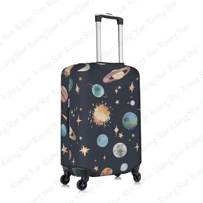 

Thick Elastic Luggage Protective Cover Zipper For 18-32 inch Bag Suitcase Cover Travel Space Planet Pattern Accessories