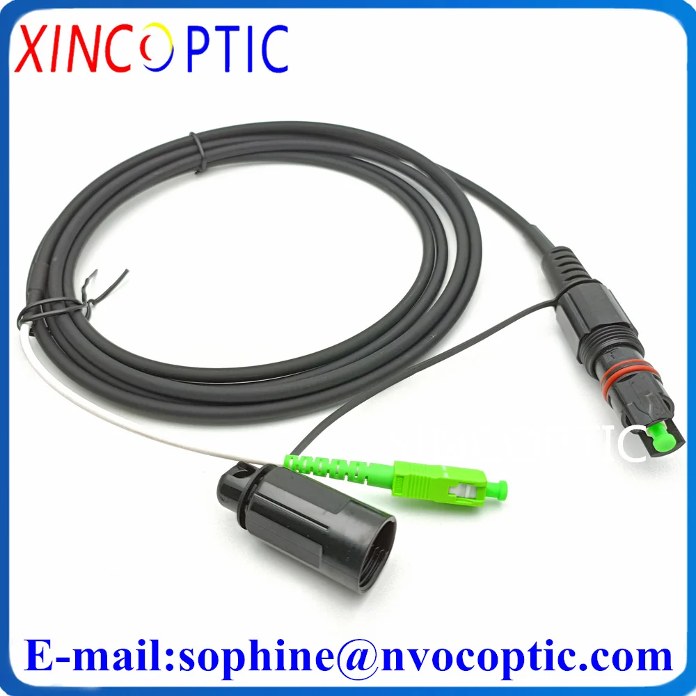 Imagem -03 - Impermeável Corning Huawei Mini Scapc 1m 5.0 mm Cabo Preto para sc Apc Optitap Fibra Óptica ao ar Livre Conector Cabo de Remendo Ip67