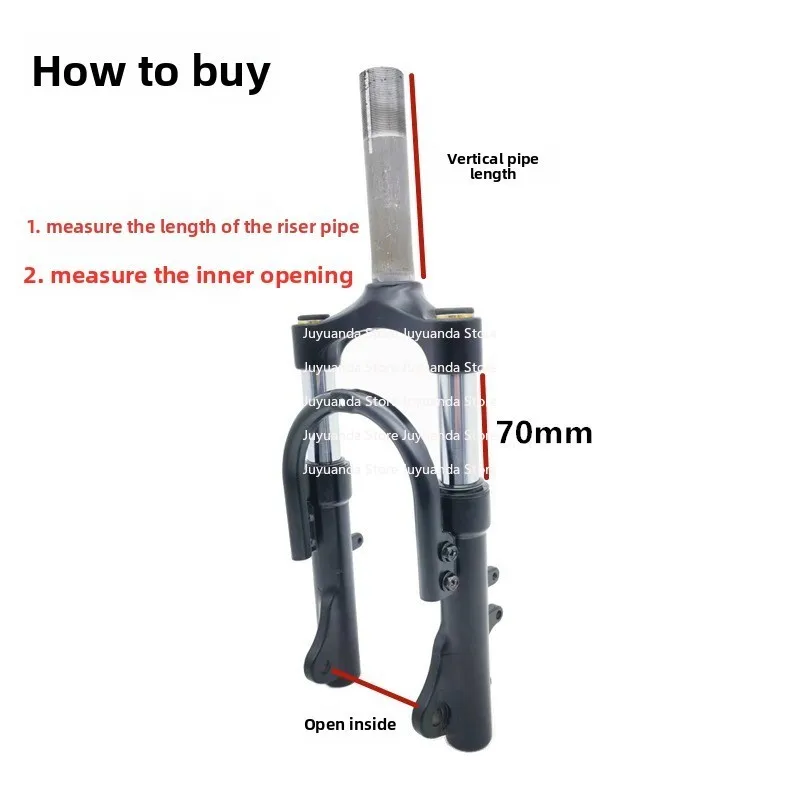 14-Inch Driving Car Hydraulic Oil Spring Shock Absorption Front Fork Modified Folding Electric Vehicle Oil Spring Fork Driving