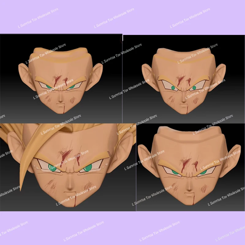 LEFMA & RECUSTOM Voltorb 스튜디오 드래곤 볼 슈퍼 사이어인 2 손오반 배틀 손상된 헤드 액세서리 애니메이션 액션 피규어 장난감 선물