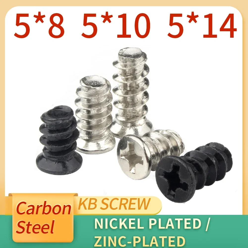 50Pcs M5x8mm M5x10mm M5x12mm KB Computer PC Case Cooling Fan Mount Screw Heat Screws Fixer Dissipation Screws