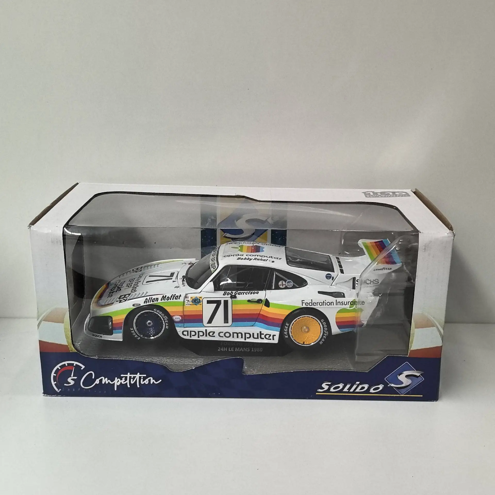 Défauts de surface de la peinture, modèle en métal moulé sous pression, échelle 1/18, PORSCHE 935, 1980. # Modèle de voiture en alliage 71 X7
