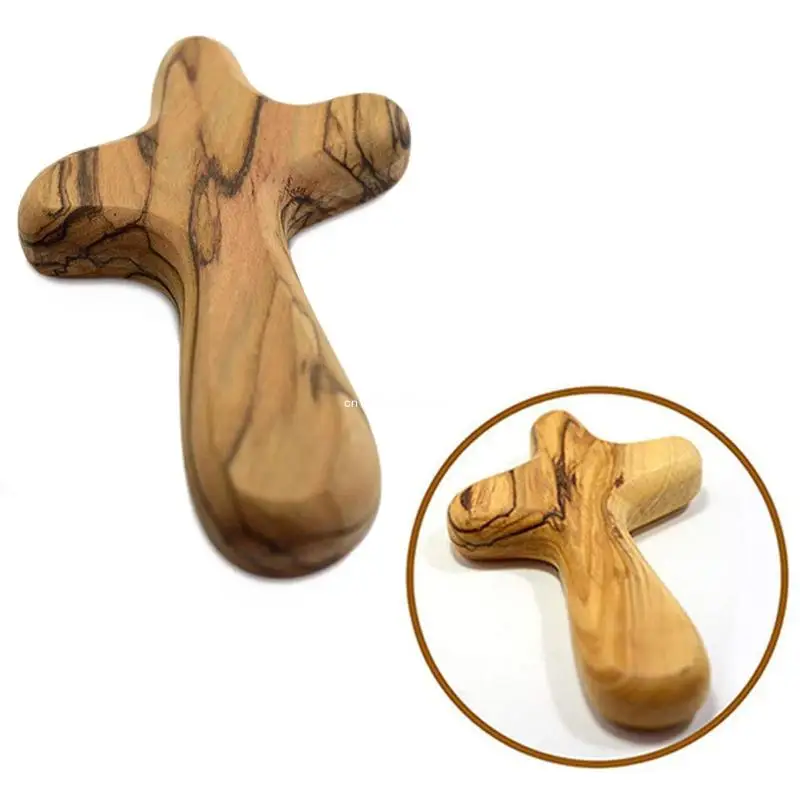 Fine Prayer Comfort for Cross Wooden for Cross for Palm Size Christian Gift for Dropship