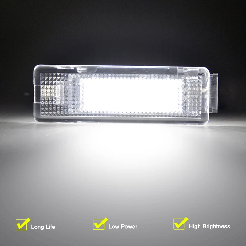 Lámpara LED de 12V para maletero de coche, montaje de luz blanca para maletero de VW, Tiguan, Touran, Transporter, Caddy, Campmob, Passat, CC