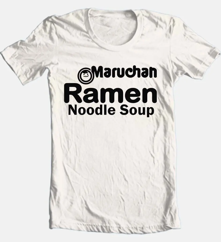 Ramen Noodles T shirt retro instant noodle adult regular fit cotton graphic tee