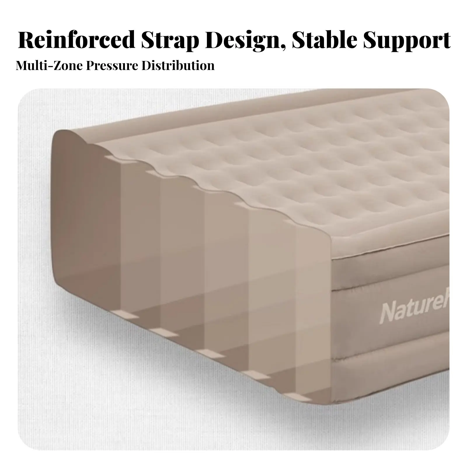 

46cm Thick Inflatable Sleeping Pad, Dual Air Mattress, Outdoor Camping Moisture-Resistant Mat, Ergonomic, Quick Inflate,