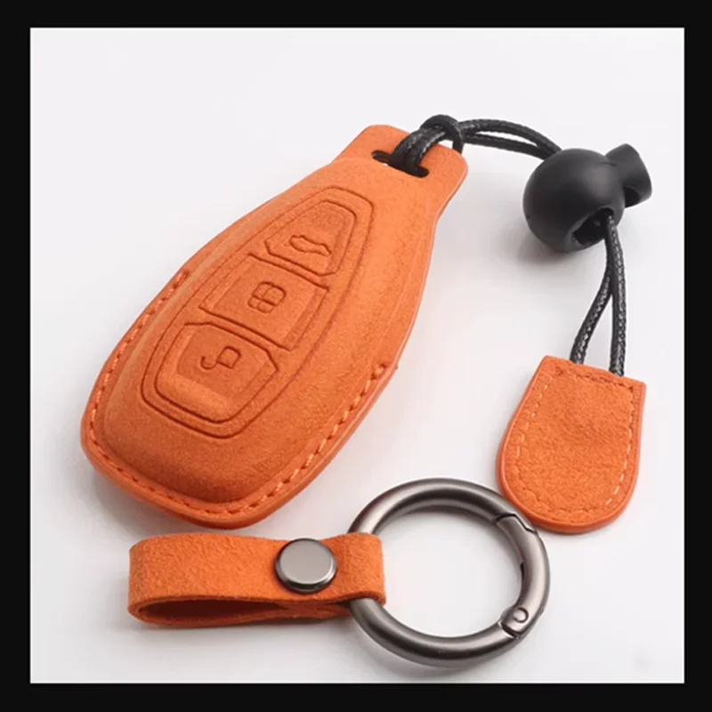 

Для Ford Focus 3 4 ST Fiesta Fusion Kuga Ecosport Mondeo MK3 MK4 Чехол для автомобильного дистанционного ключа Мужчины Женщины Ретро Защитный брелок для ключей Сумка