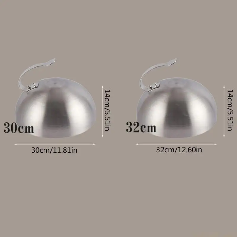 QX2E Durable Cover Convenient Steak Lid Stainless Steel Material for Steak