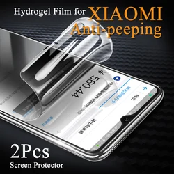 2Pcs Anti-Spy Privacy Hydrogel Film Poco X6 X5 X3 X4 F5 Pro 5G F5 M4 Pro Film Poco F4 GT Screen Protector For Poco M6 M5 M5S