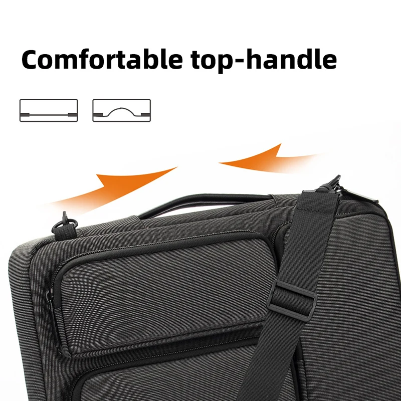 Bolsa para ordenador portátil, bolsos de hombro para Macbook Air Pro 14 de 15,6 pulgadas, funda para ordenador, bolso de mano, paquete ligero de viaje al aire libre