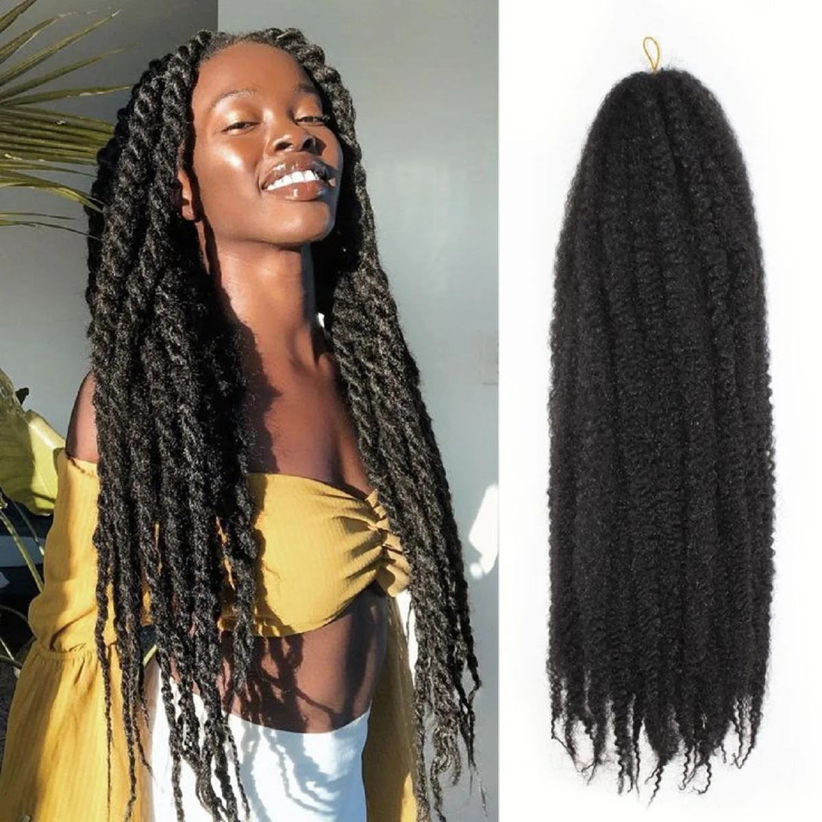 

ZINAN Store 10/14/18/inch Afro Kinky Twist Crochet Synthetic Braid hair Kanekalon Fiber Marley Hairs Extensions Senegalese Curly