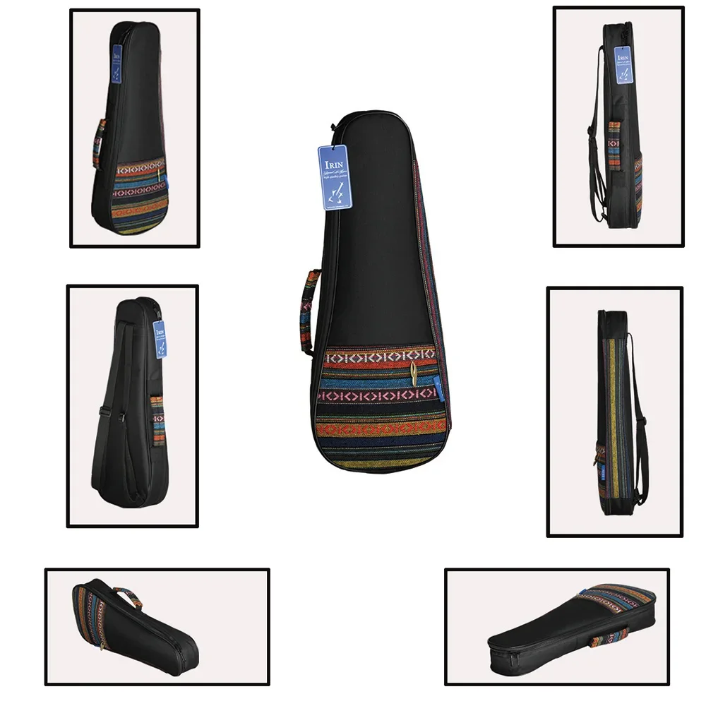 M MBAT 21 Inch Soprano Ukulele Bag Guitar Backpack Ukulele Waterproof Backpack Gig Soft Case Durable Cotton Thicken Padding Bag