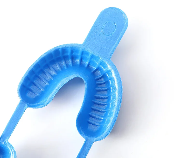 50 teil/beutel Dental Einweg Tablett Fluorid Schaum Abdruck Trays Zahnmedizin Instrument Zahnarzt Materialien Große Medium Kleine AZDENT – Detail 6