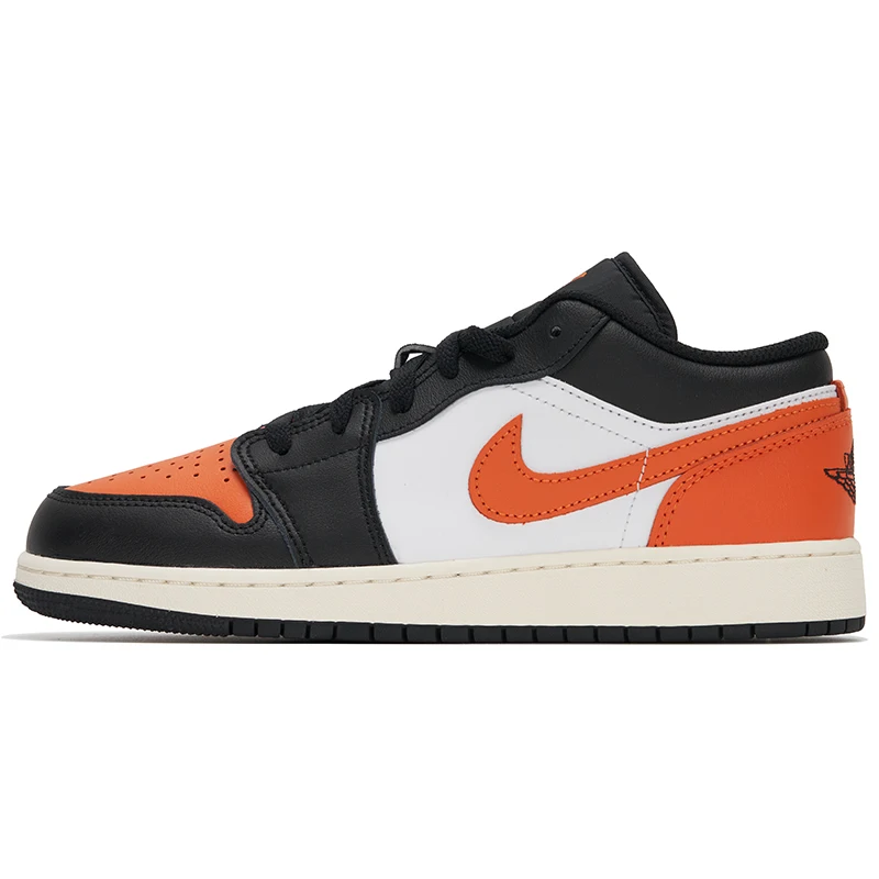 

Женская обувь Nike, большая детская обувь, баскетбольные низкие кроссовки Air Jordan 1 Low (Gs), спортивная повседневная обувь 553560-081