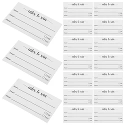 100 Pcs Raffle Tickets Multi-use Voting Cards Multipurpose Blank Ballot Entry Form Supply White Event