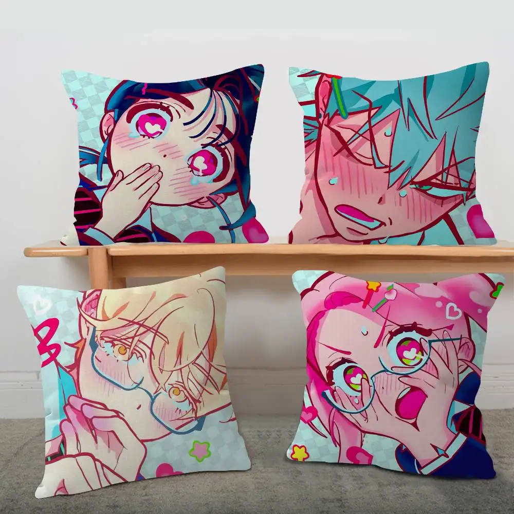 Cute Anime ALIEN STAGE Mizi Sua Ivan Maple Design Cushion Cover Happy Autumn Harvest decor Holiday Decorati Pillow Cover