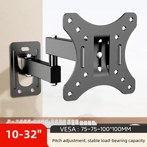 TV Monitor TV Mounts LCD LED Monitor Wall Mount Bracket Adjustable TV Screen Holder TV Frame Support For 10-32 Inches TV