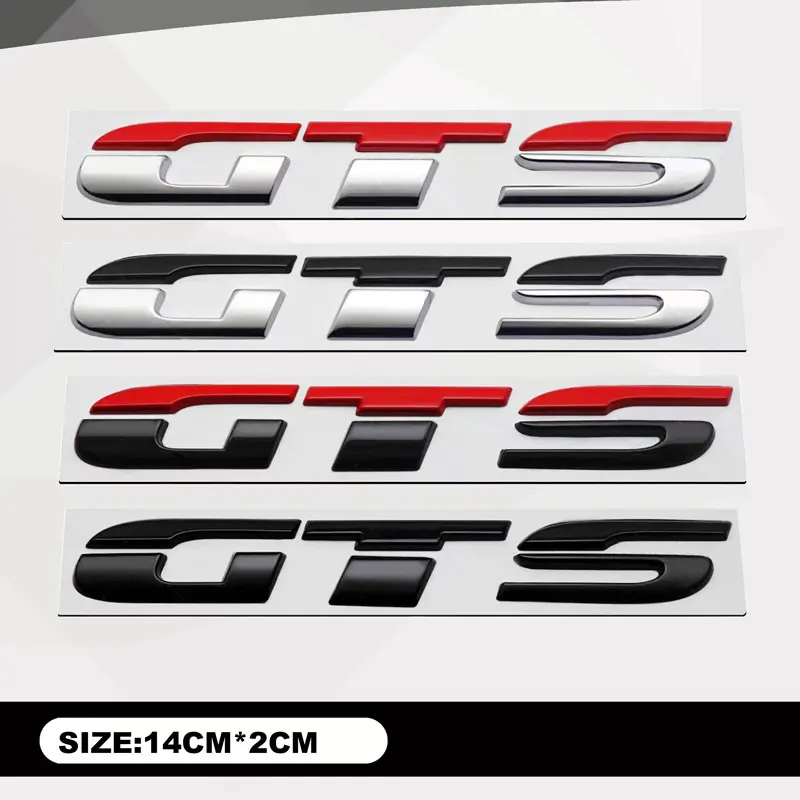 

3D Metal Car Tail Badge Sticker Fender Side GTS Sports Decal For Volkswagen Polo Golf Scirocco Virtus Taos Porsch Cayenne Macan