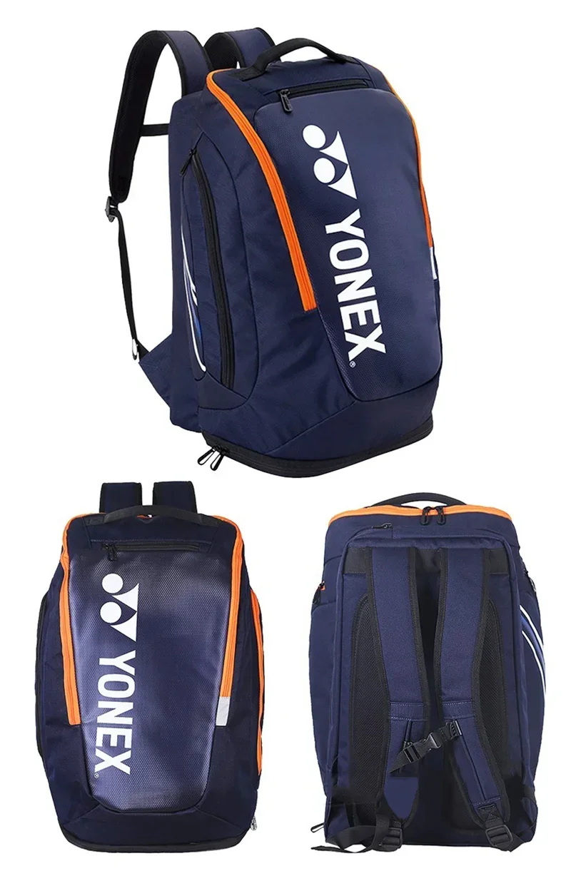 YONEX Brand Original Badminton Bag Tennis Backpack Fashion Sports Large Capacity Hold 3 Rackets for Professional Match Training