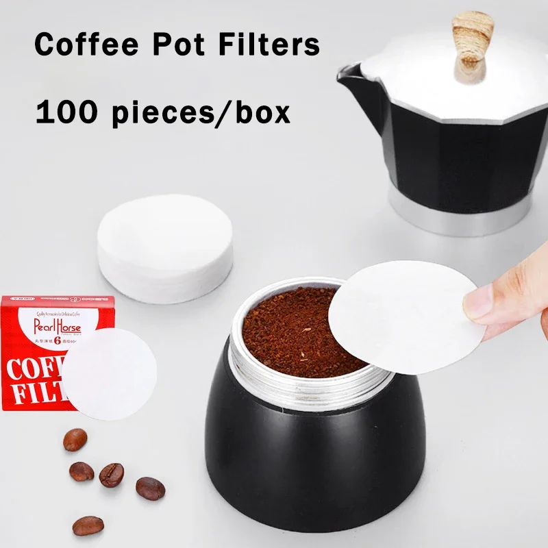 Disposable Coffee Pot Filter Paper Round Hand-brewed Coffee Filter Paper Japanese Mocha Pot Coffee Filter Paper Utensils