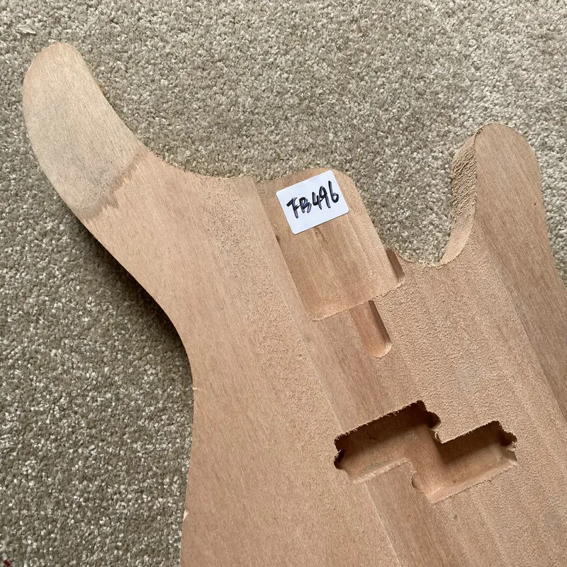 FB496 Precision Bass Natural Solid Mahogany Wood for Electric Bass DIY Replace Unfinished No Paints Right Hand